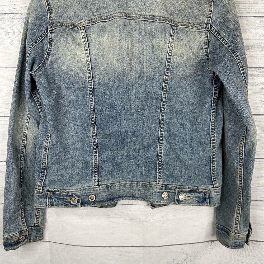 Levis Signature Womens size Small Gold Classic Trucker Denim Jacket - Picture 7 of 10